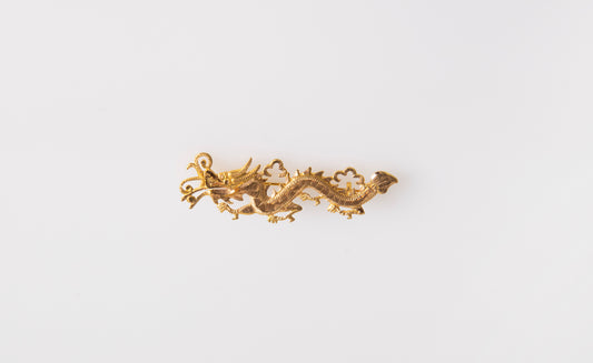 Antique Chinese Dragon Tie Pin - Large