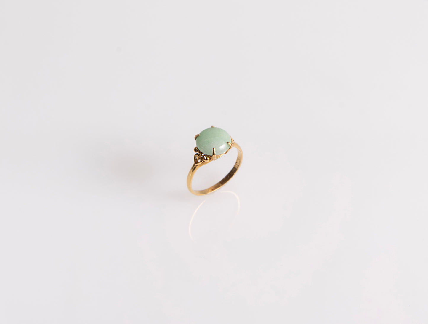 Antique Pale Jade Ring